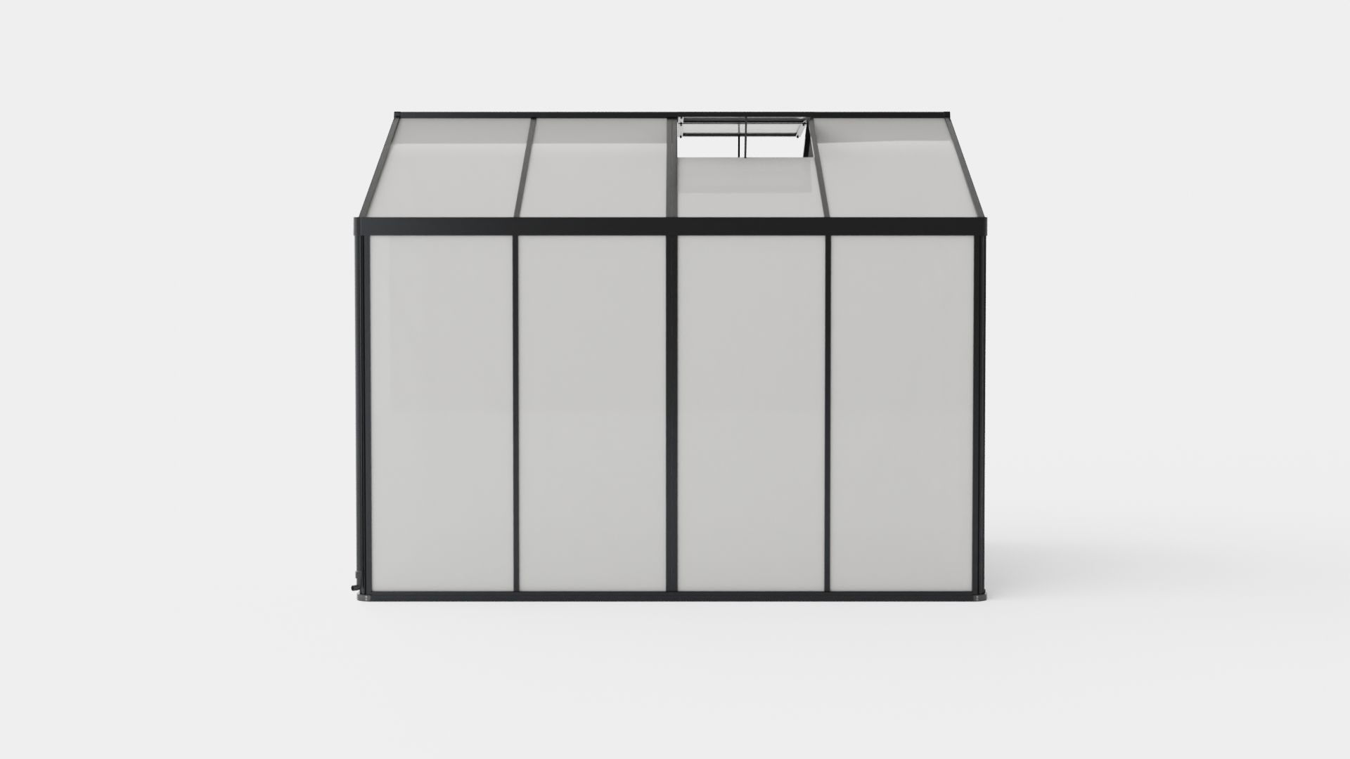 Greenhouse Poseidon 8100 Glass Black Low-poly 3D model_2