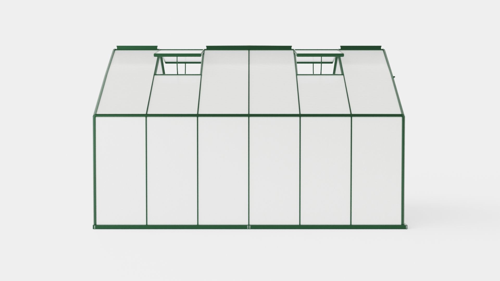 Greenhouse Merkur 9900 Poly Green Low-poly 3D model_2