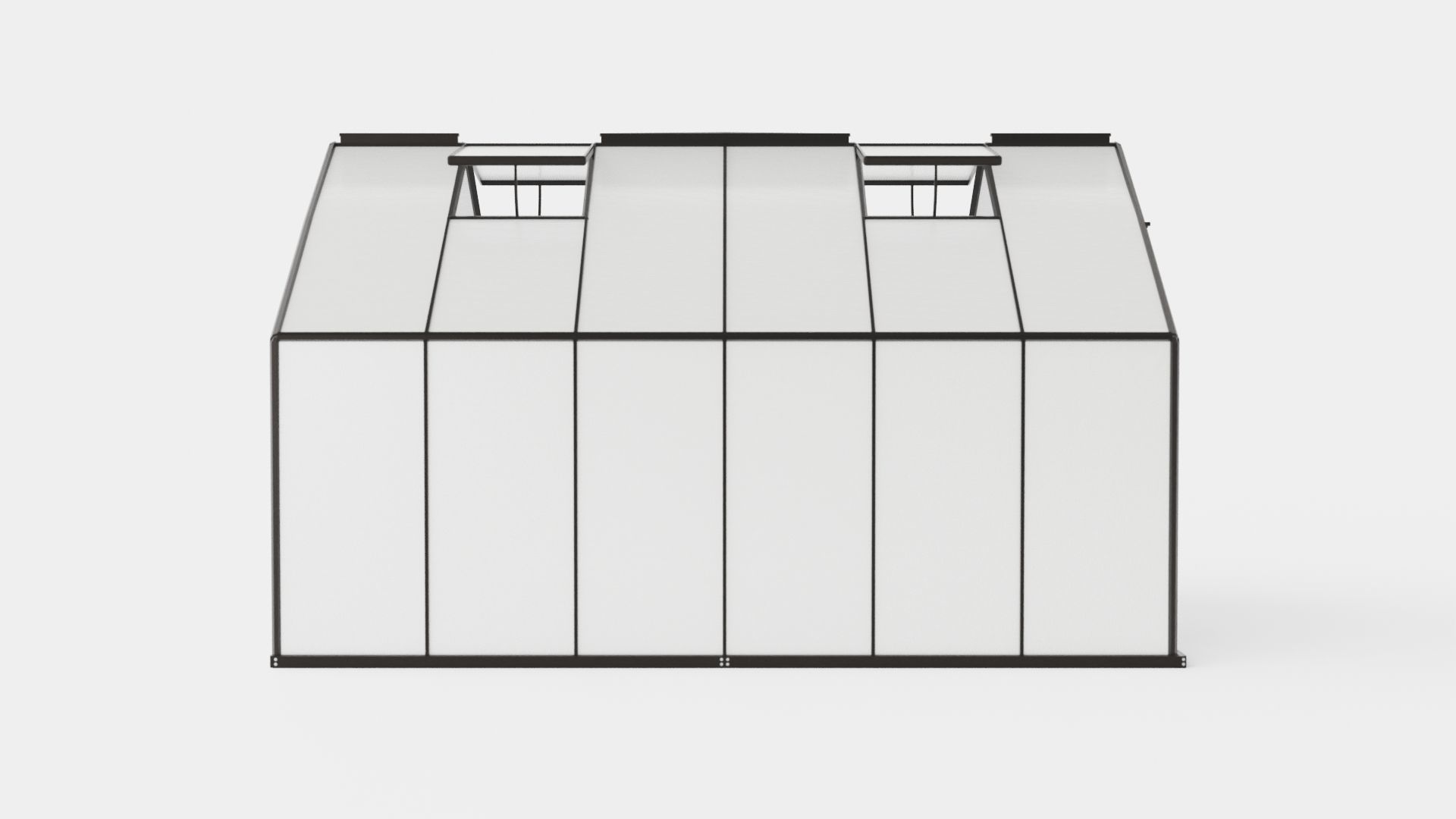 Greenhouse Merkur 9900 Poly Black Low-poly 3D model_2