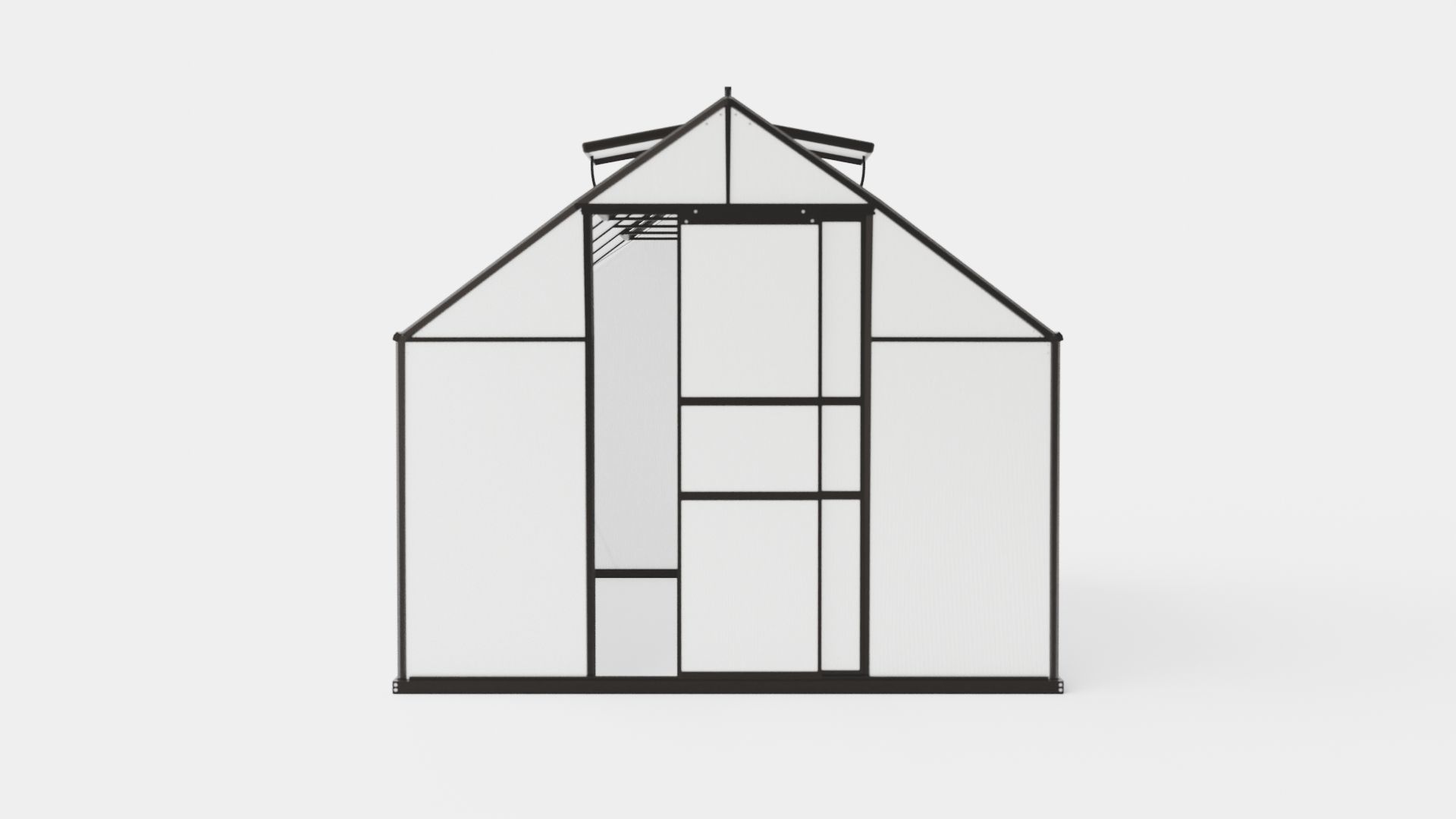 Greenhouse Merkur 9900 Poly Black Low-poly 3D model_1