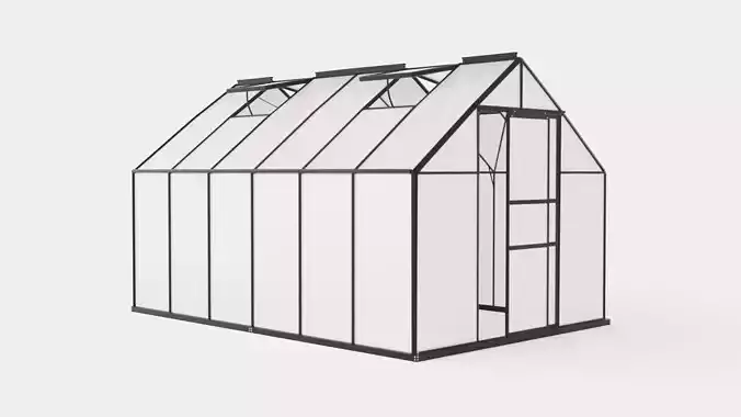 Greenhouse Merkur 9900 Poly Black Low-poly 3D model