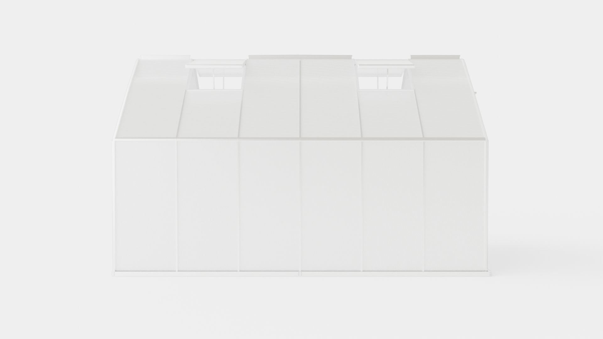 Greenhouse Merkur 9900 Poly ALU Low-poly 3D model_2