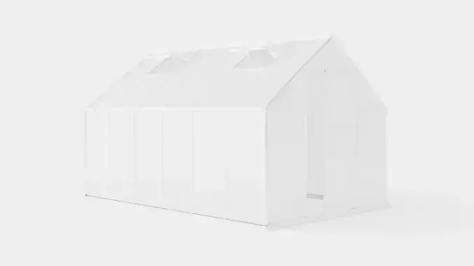 Greenhouse Merkur 9900 Poly ALU Low-poly 3D model