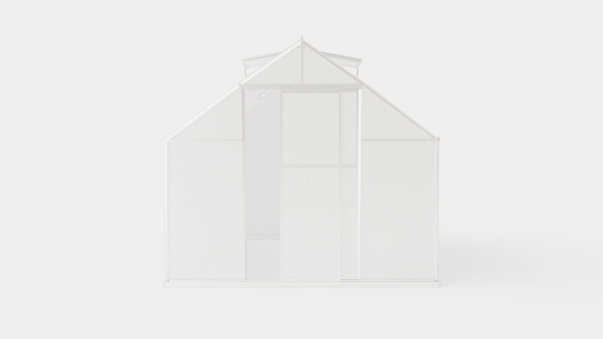 Greenhouse Merkur 9900 Poly ALU Low-poly 3D model_1