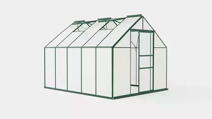 Greenhouse Merkur 8300 Poly Green Low-poly 3D model