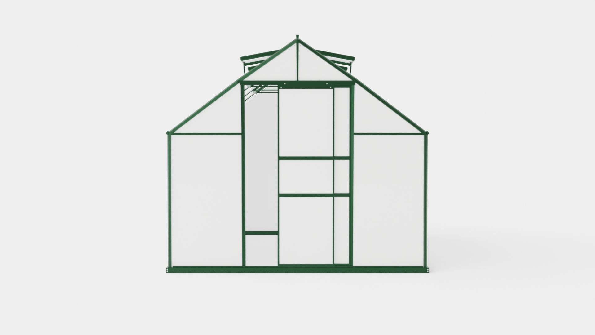 Greenhouse Merkur 8300 Poly Green Low-poly 3D model_1