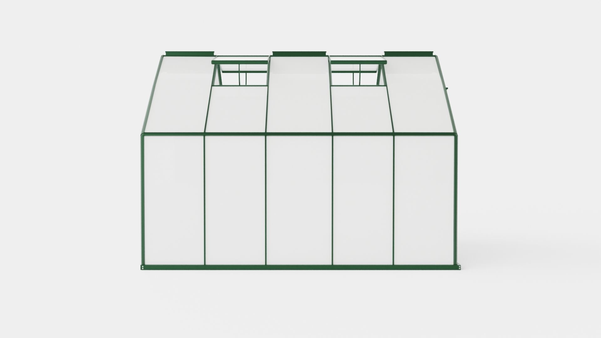 Greenhouse Merkur 8300 Poly Green Low-poly 3D model_2
