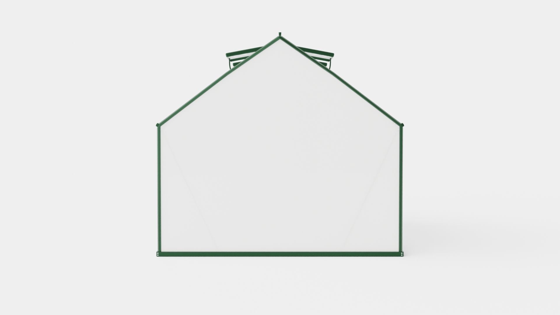 Greenhouse Merkur 8300 Poly Green Low-poly 3D model_4