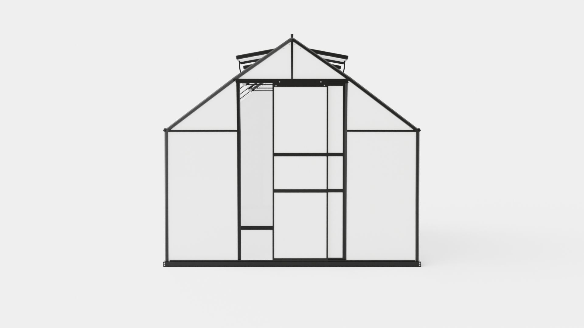 Greenhouse Merkur 8300 Poly Black Low-poly 3D model_1