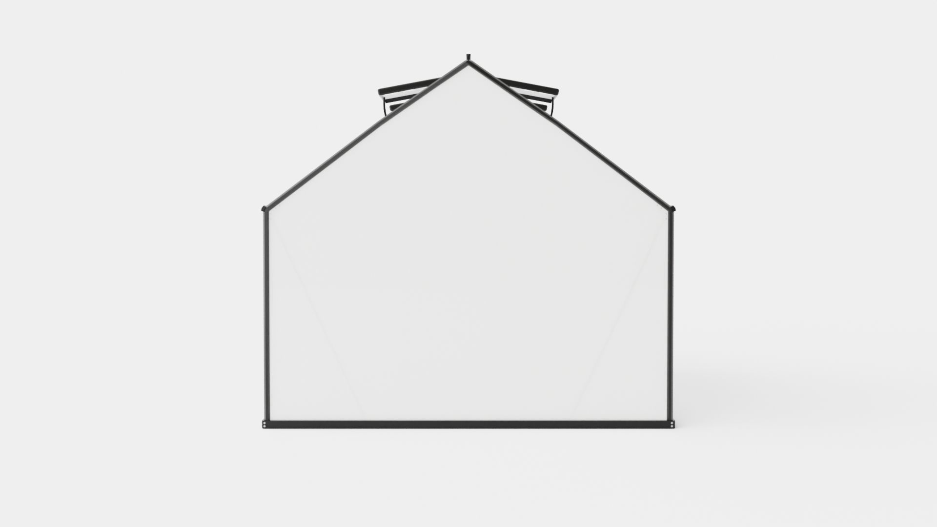 Greenhouse Merkur 8300 Poly Black Low-poly 3D model_4