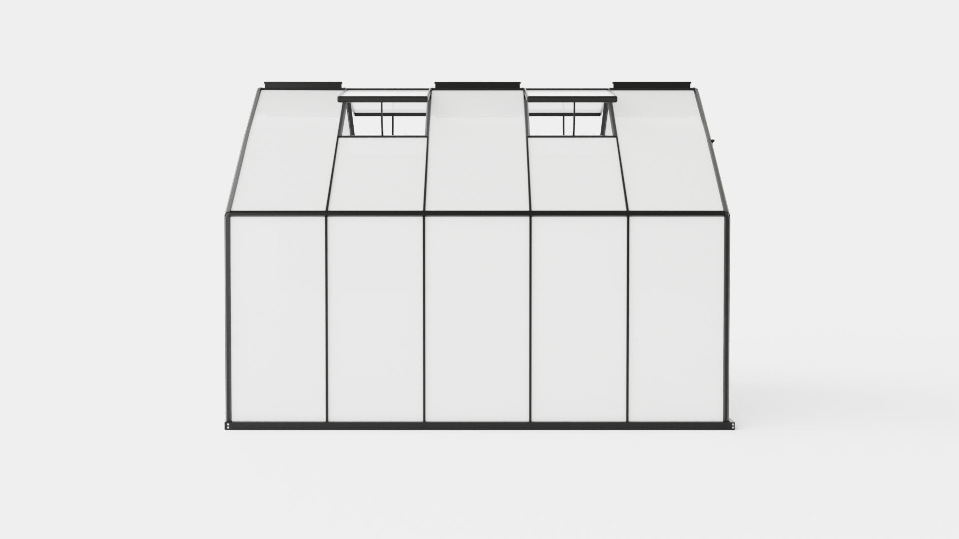 Greenhouse Merkur 8300 Poly Black Low-poly 3D model_2