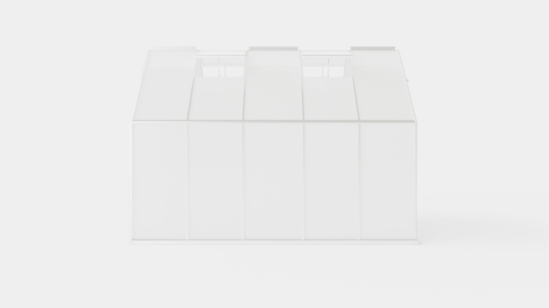 Greenhouse Merkur 8300 Poly ALU Low-poly 3D model_2