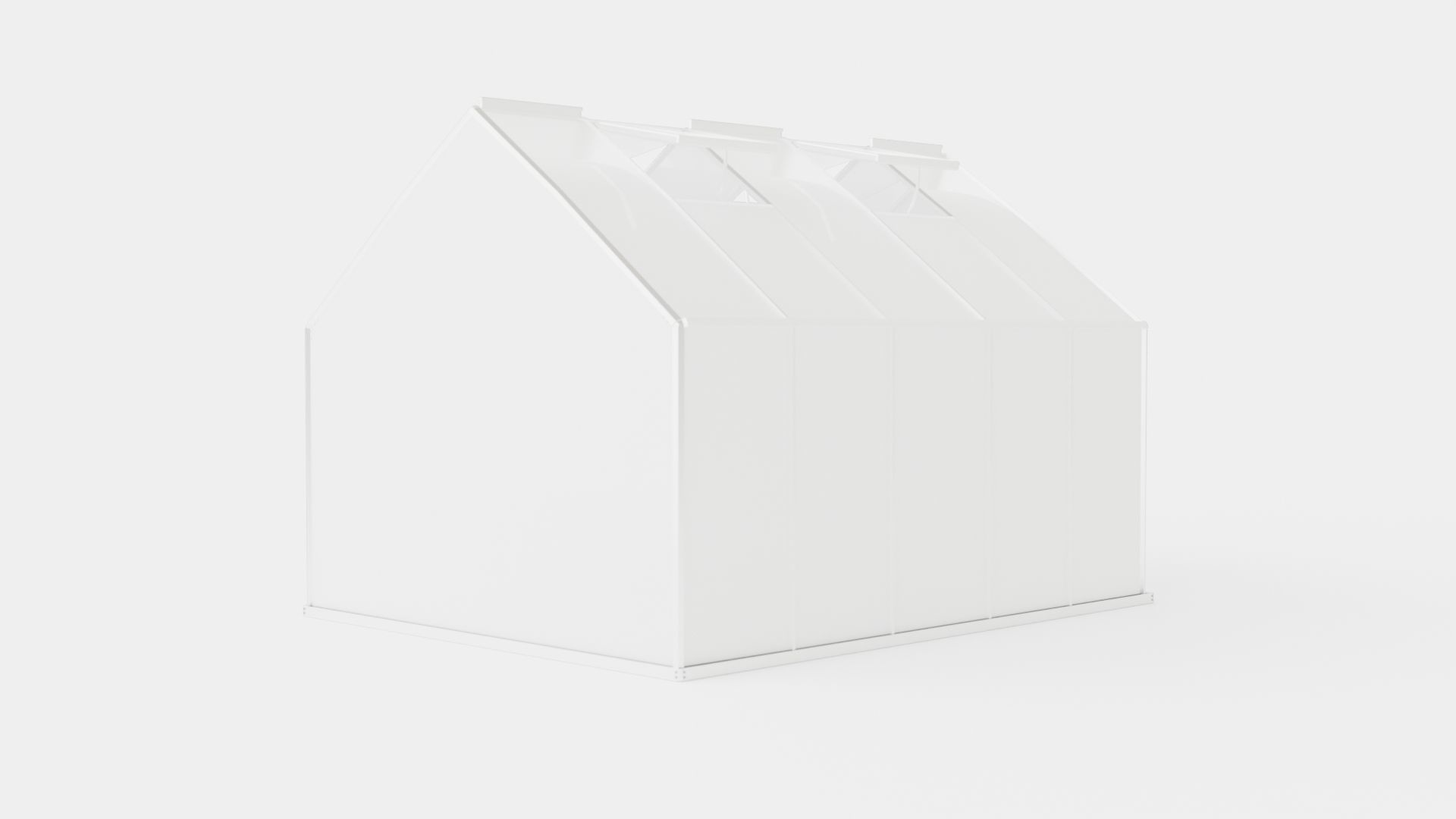 Greenhouse Merkur 8300 Poly ALU Low-poly 3D model_3