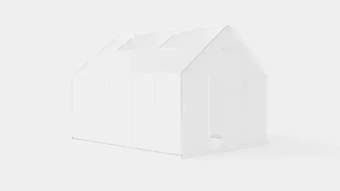 Greenhouse Merkur 8300 Poly ALU Low-poly 3D model