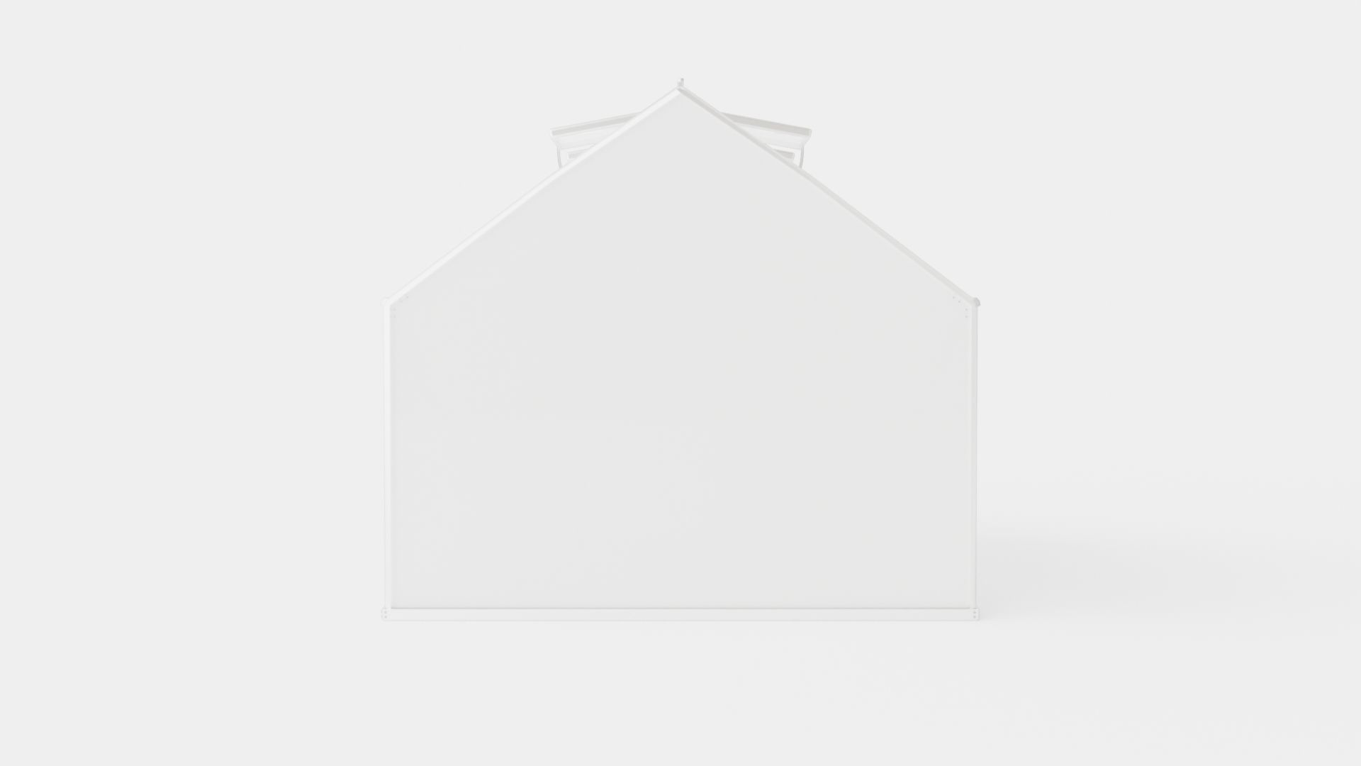 Greenhouse Merkur 8300 Poly ALU Low-poly 3D model_4