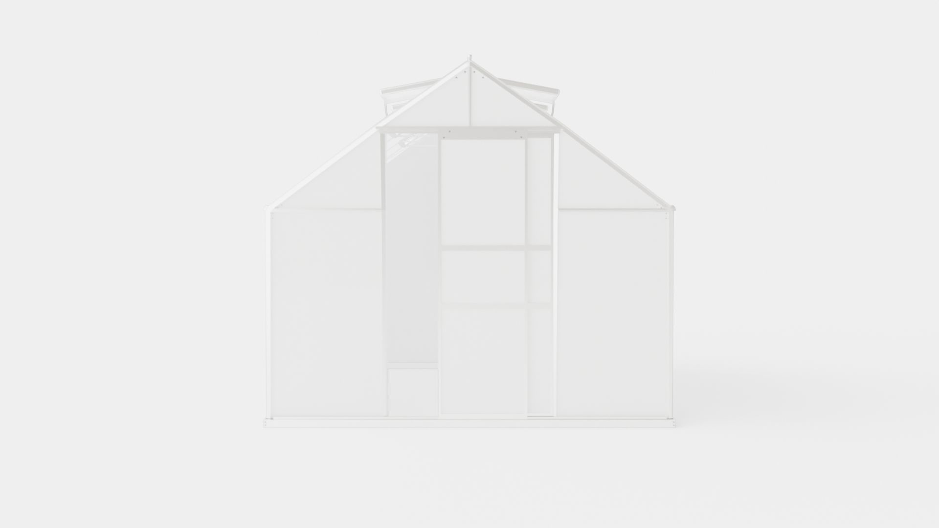 Greenhouse Merkur 8300 Poly ALU Low-poly 3D model_1