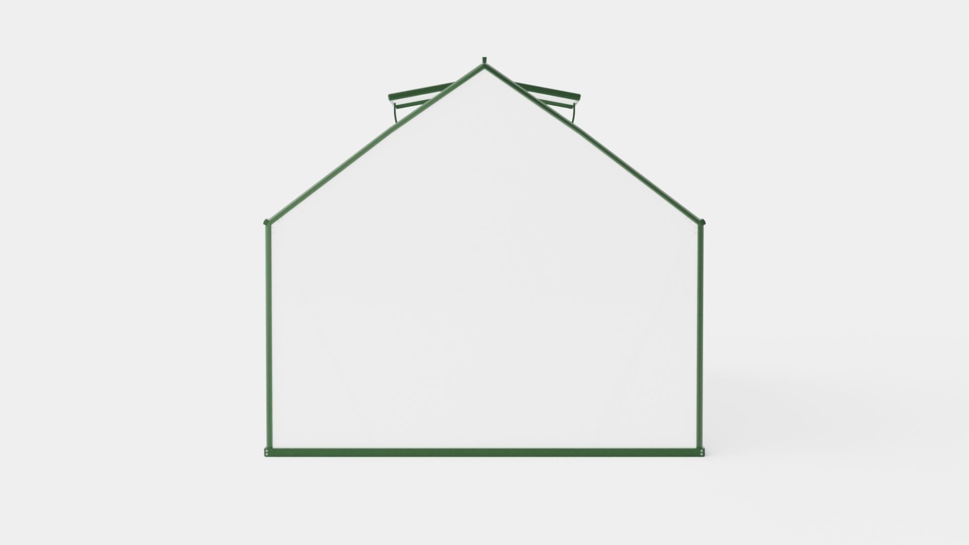 Greenhouse Merkur 6700 Poly Green Low-poly 3D model_4