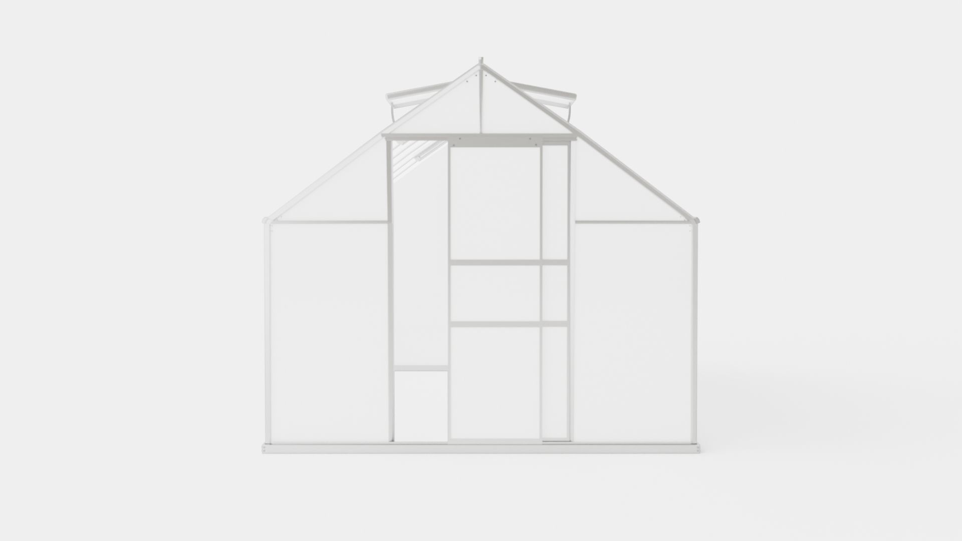 Greenhouse Merkur 6700 Poly ALU Low-poly 3D model_1