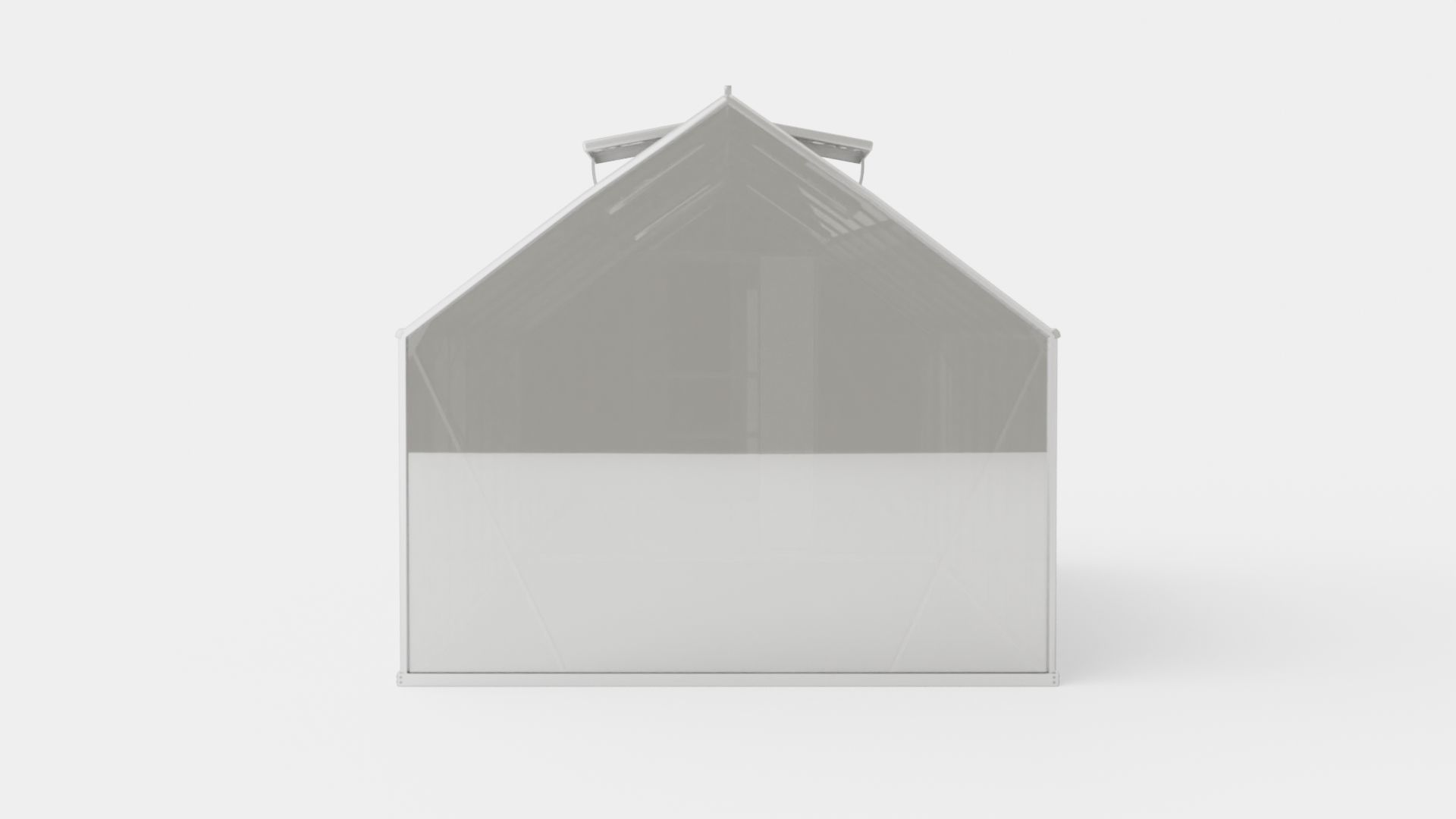 Greenhouse Merkur 6700 Glass ALU Low-poly 3D model_4