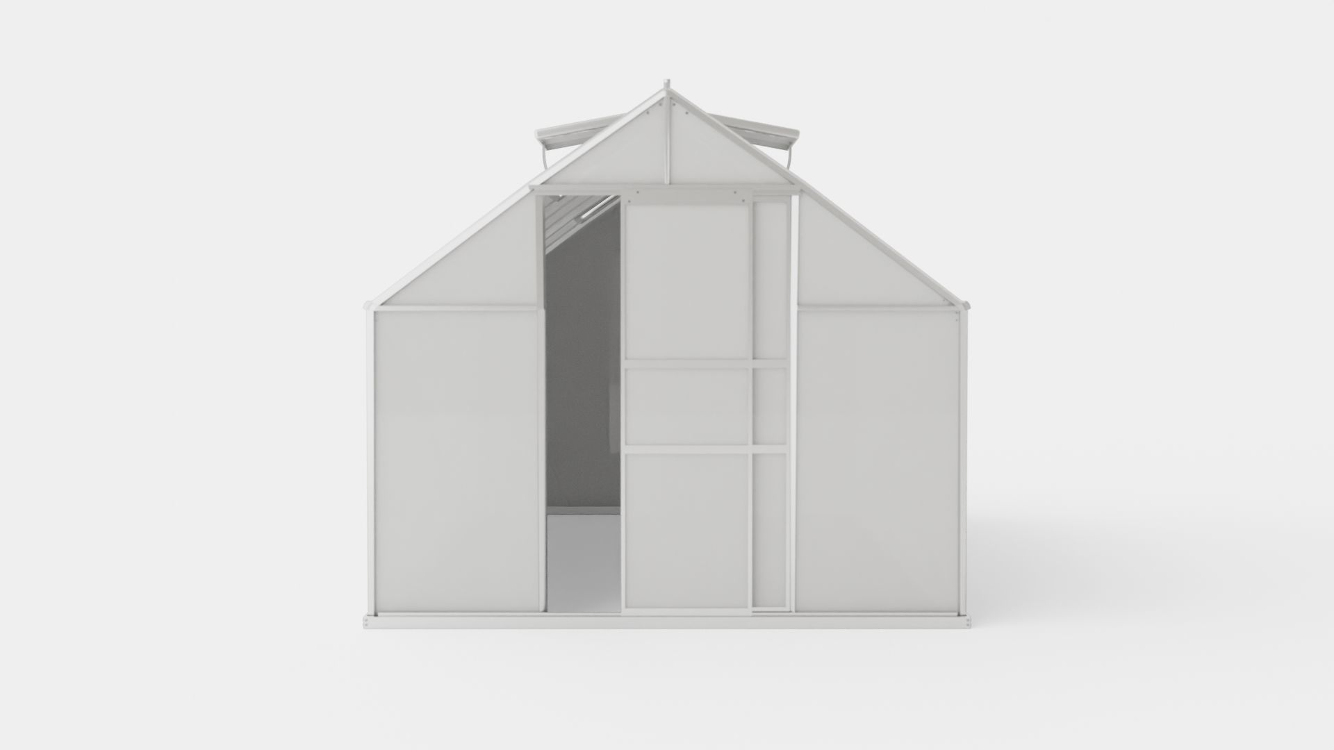 Greenhouse Merkur 11500 Poly ALU Low-poly 3D model_1