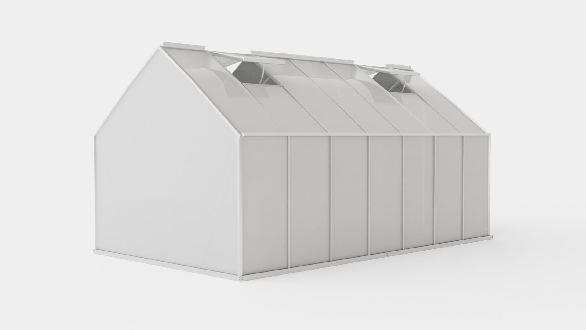 Greenhouse Merkur 11500 Poly ALU Low-poly 3D model_3