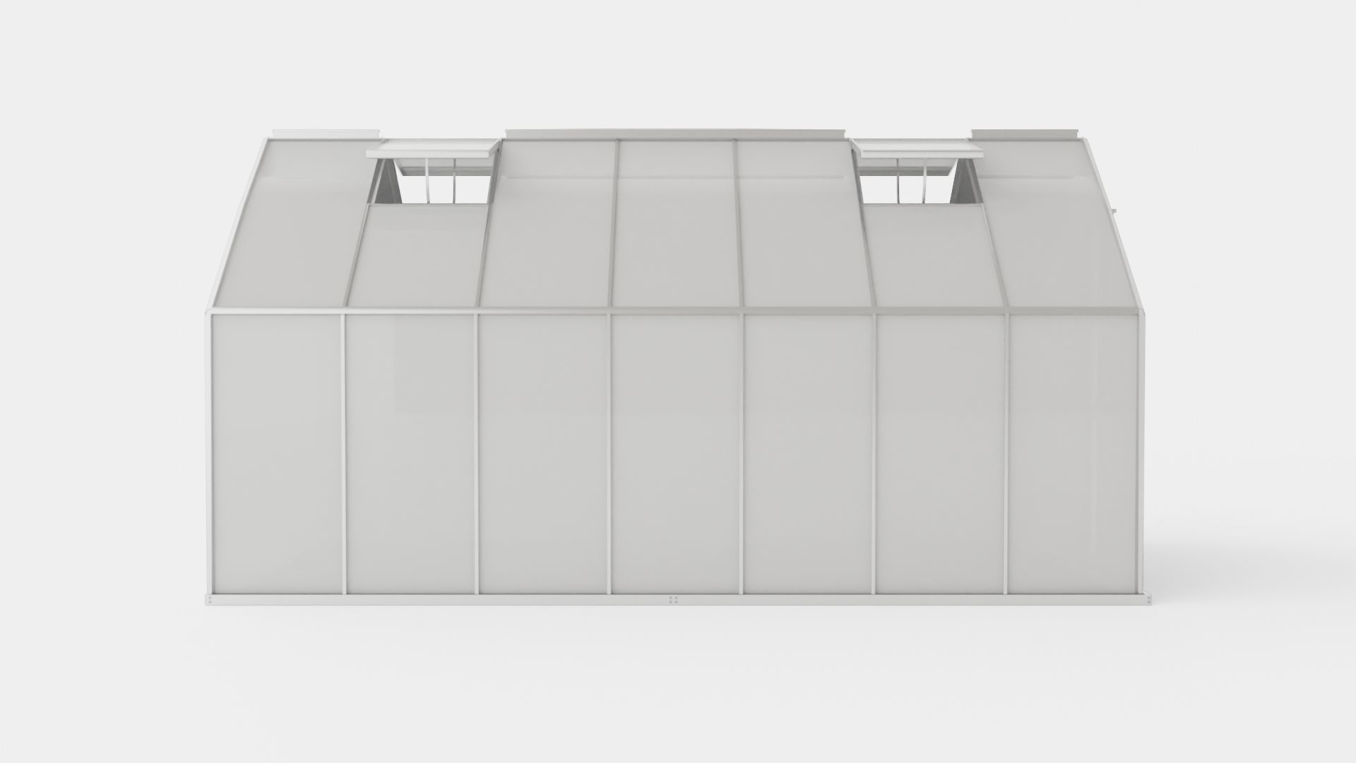 Greenhouse Merkur 11500 Poly ALU Low-poly 3D model_2