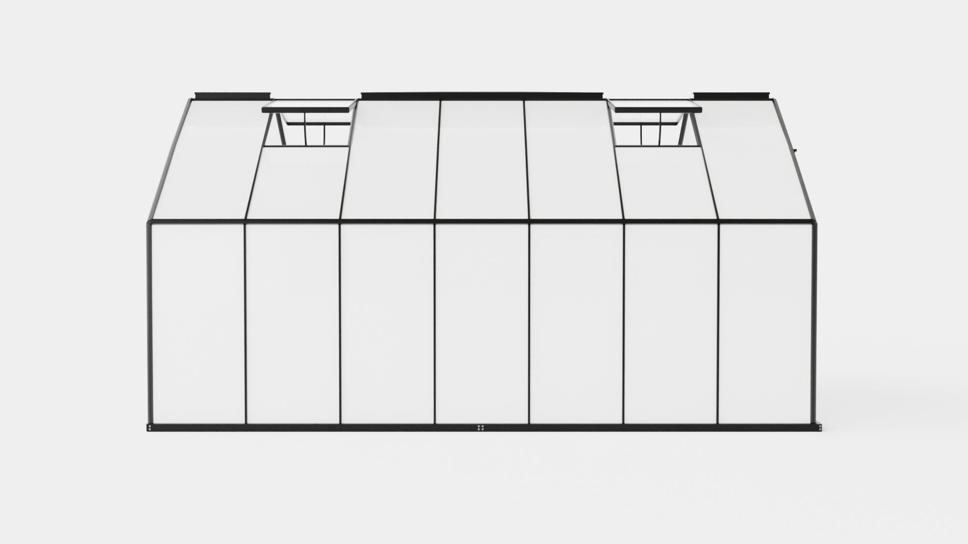 Greenhouse Merkur 11500 Poly Black Low-poly 3D model_2
