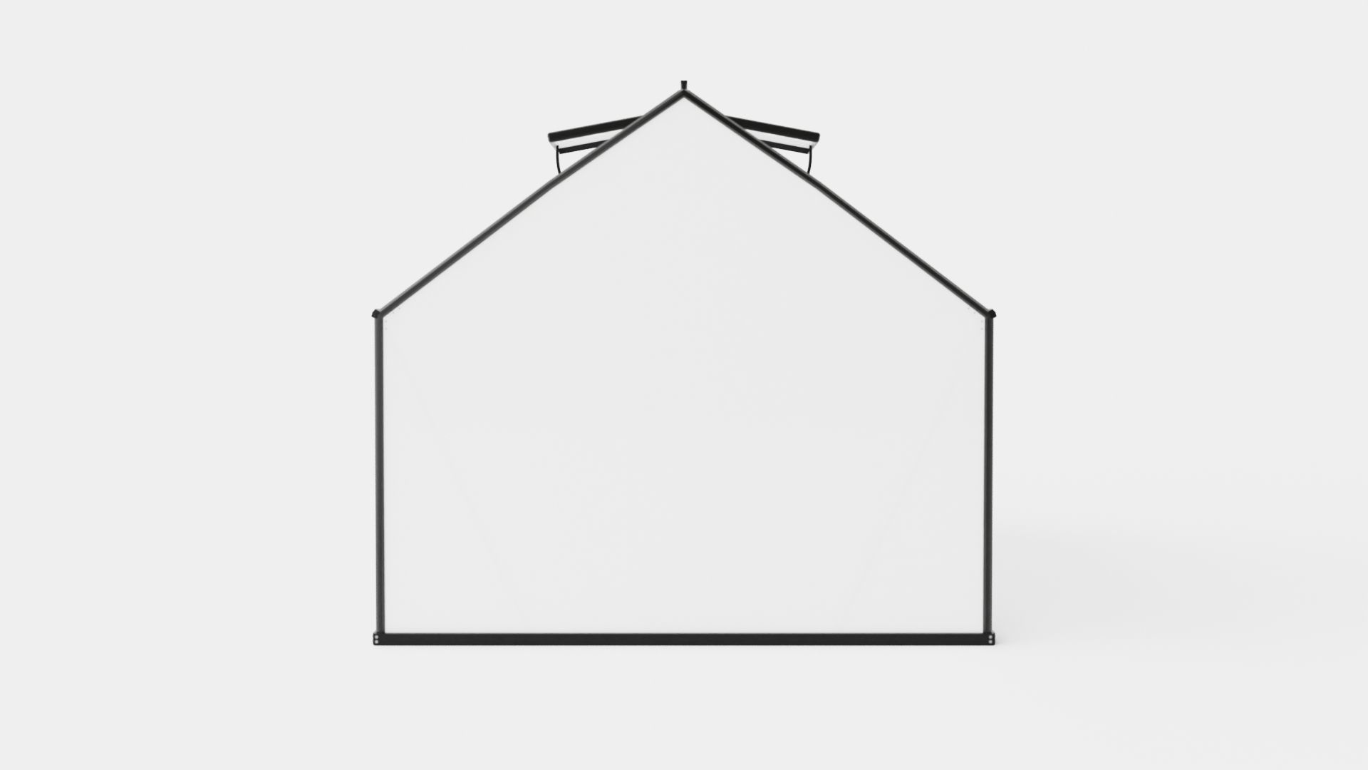 Greenhouse Merkur 11500 Poly Black Low-poly 3D model_4