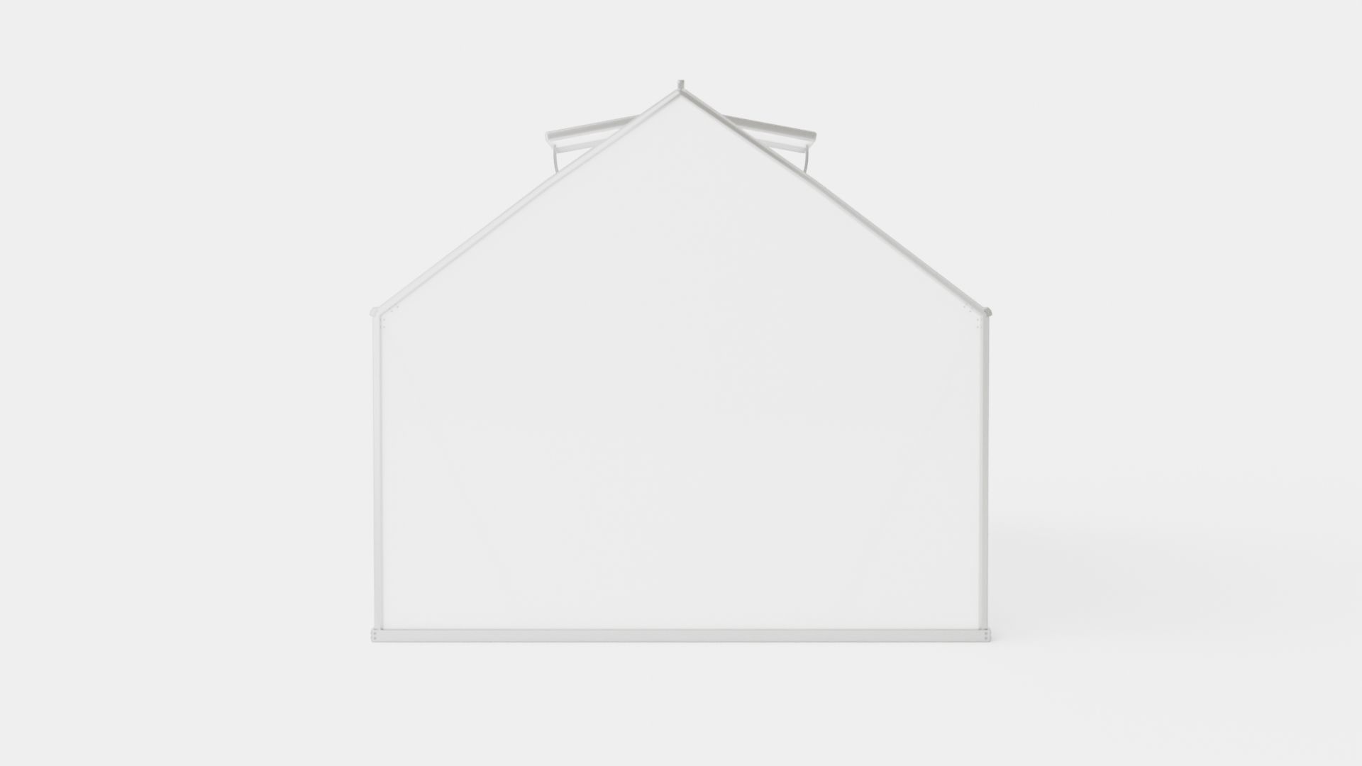 Greenhouse Merkur 11500 Poly ALU Low-poly 3D model_4
