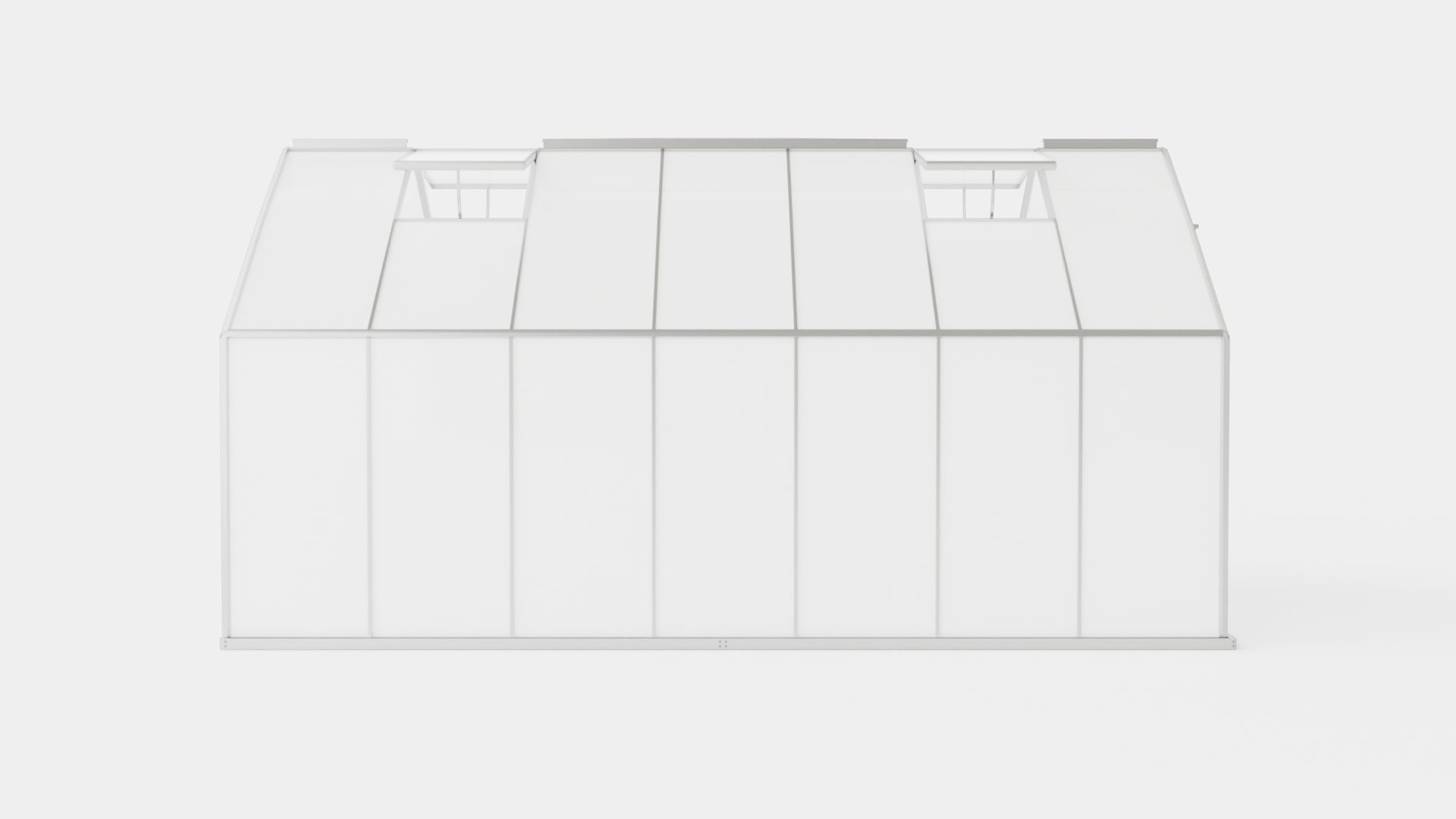 Greenhouse Merkur 11500 Poly ALU Low-poly 3D model_2