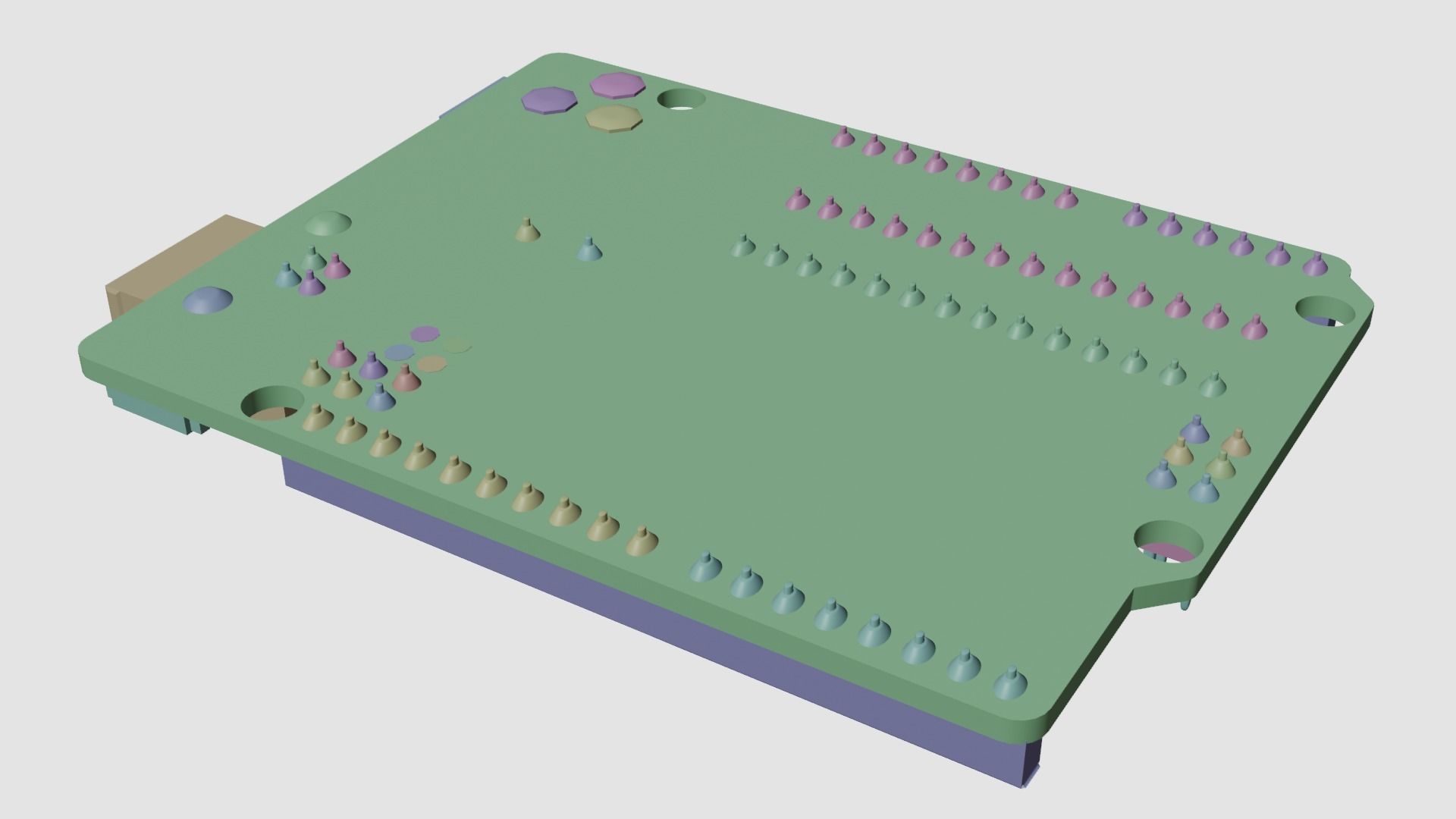 Arduino Uno R3 Low-poly 3D model_11