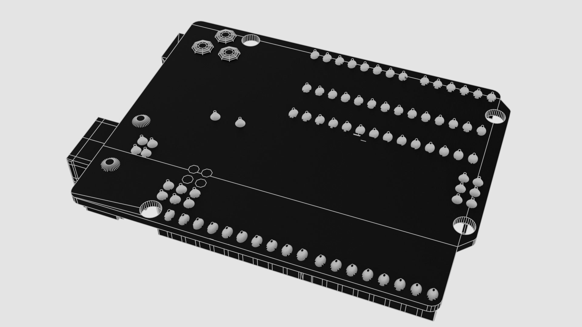 Arduino Uno R3 Low-poly 3D model_12