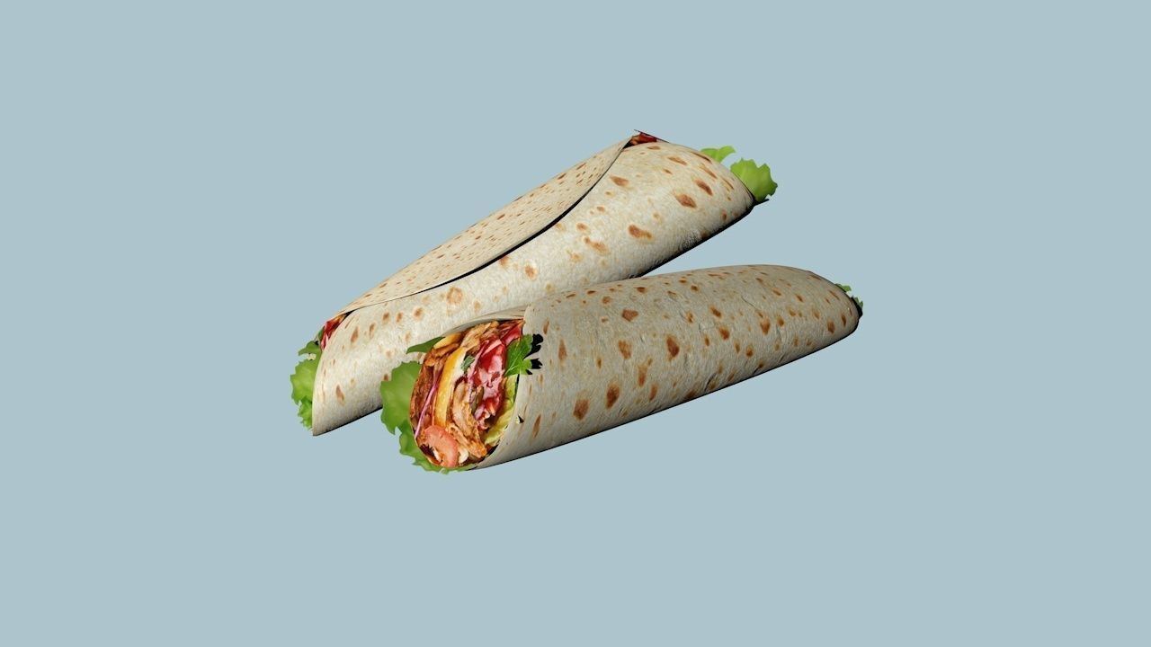 Simple Kebab 3D model_1