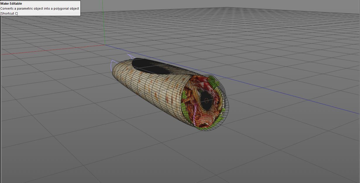 Simple Kebab 3D model_3
