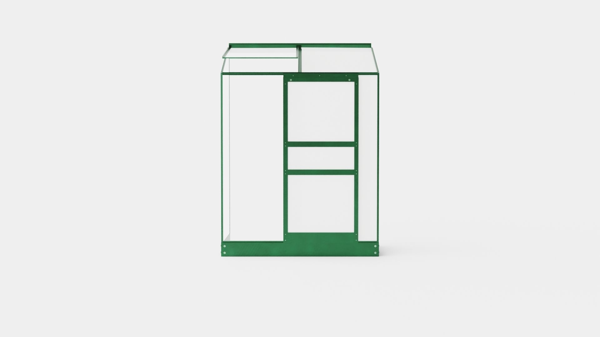 Greenhouse Ida 900 Poly Green Low-poly 3D model_4