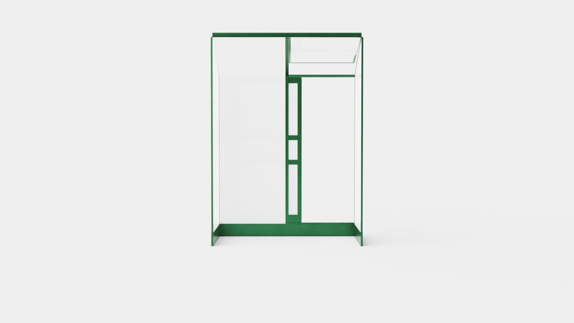 Greenhouse Ida 900 Poly Green Low-poly 3D model_1