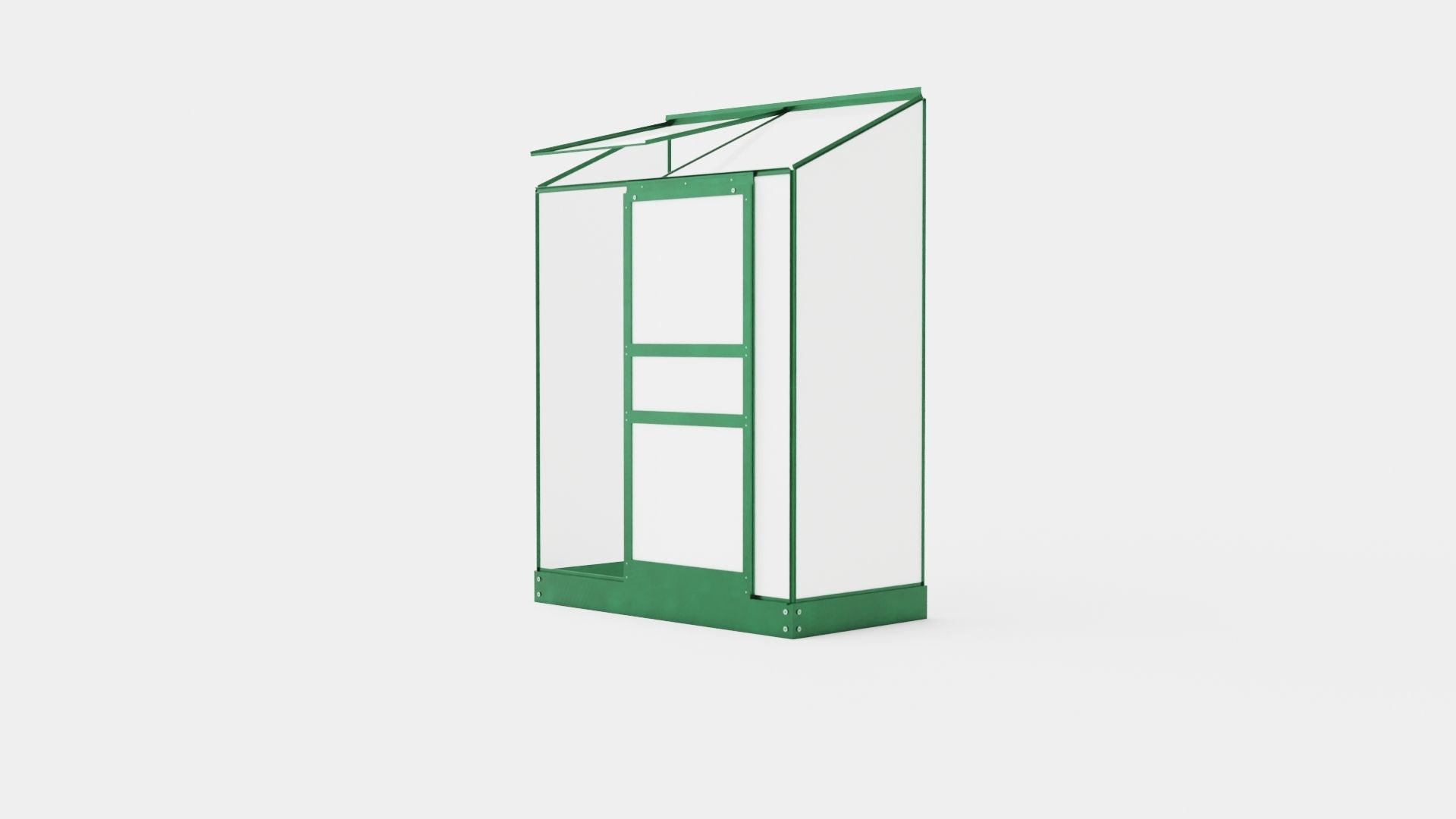Greenhouse Ida 900 Poly Green Low-poly 3D model_3