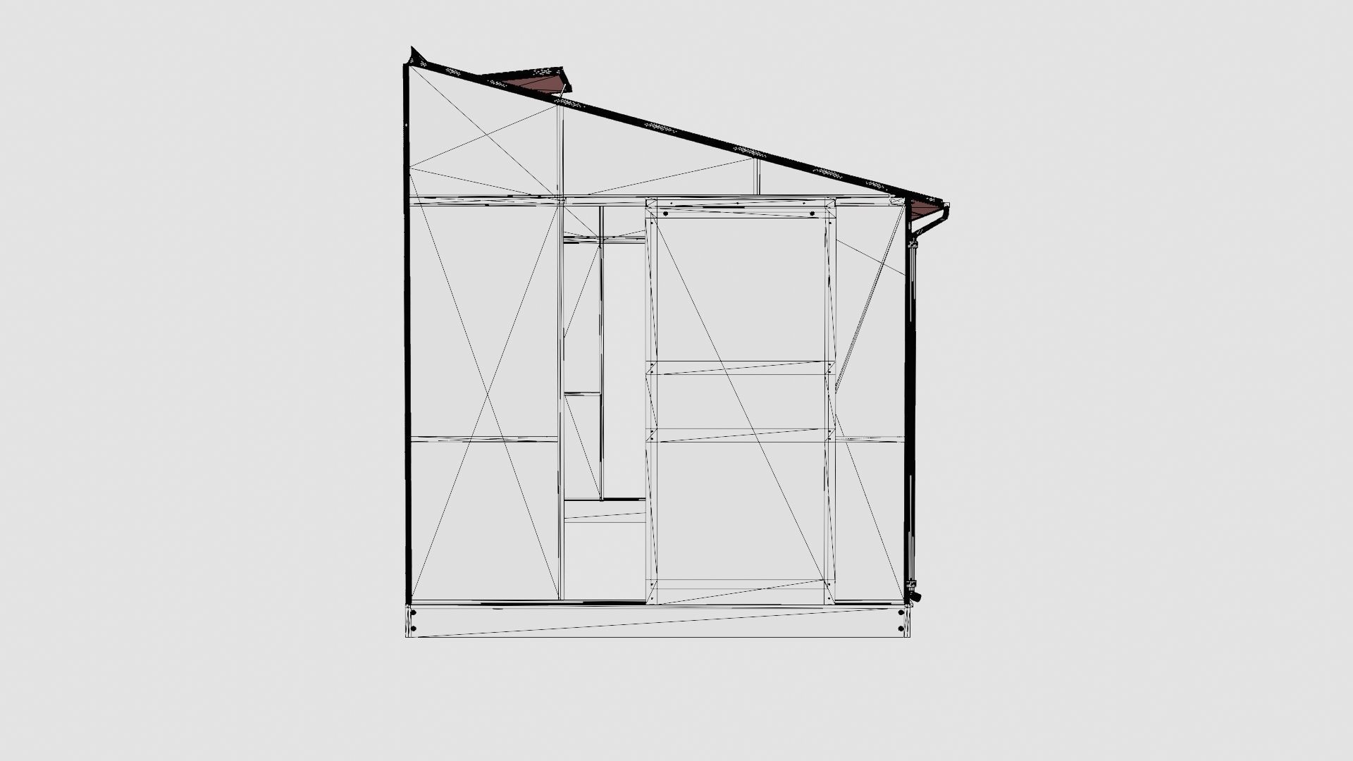 Greenhouse Ida 7800 Poly Black Low-poly 3D model_7