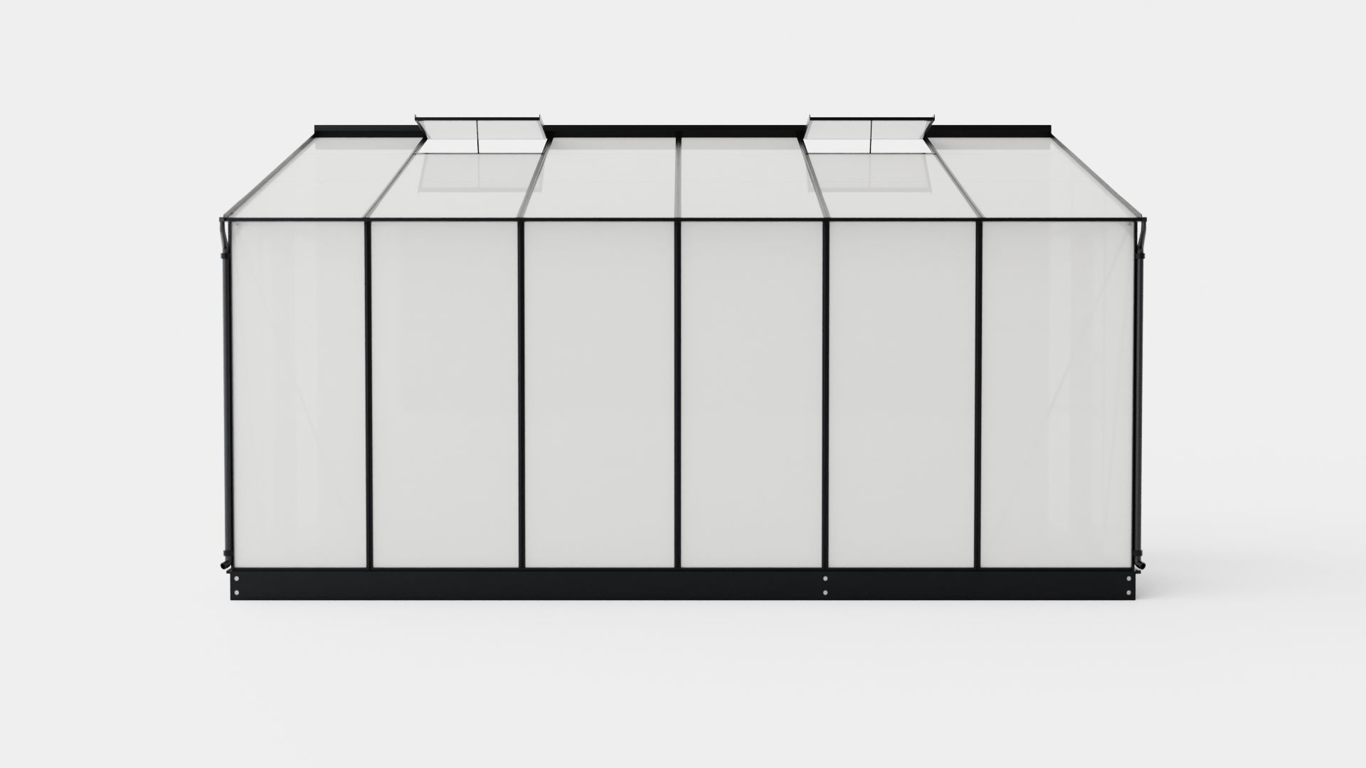 Greenhouse Ida 7800 Poly Black Low-poly 3D model_1