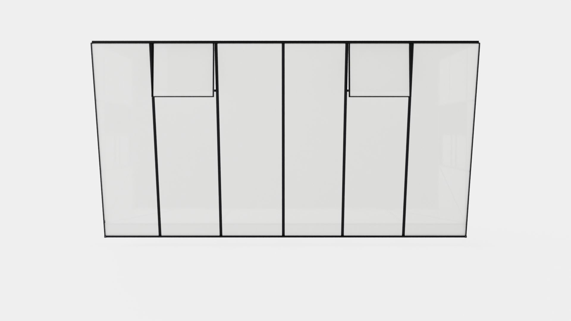 Greenhouse Ida 7800 Poly Black Low-poly 3D model_8