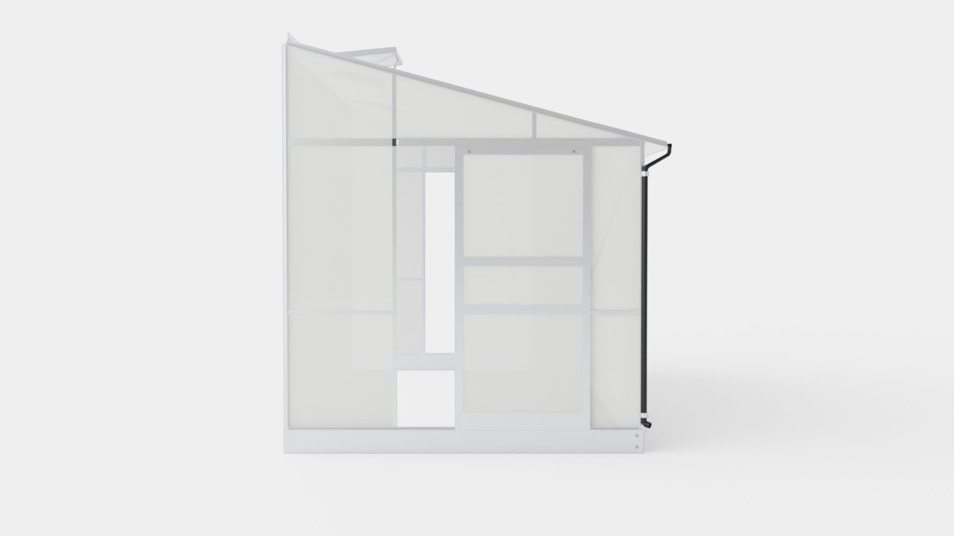 Greenhouse Ida 7800 Glass ALU Low-poly 3D model_2