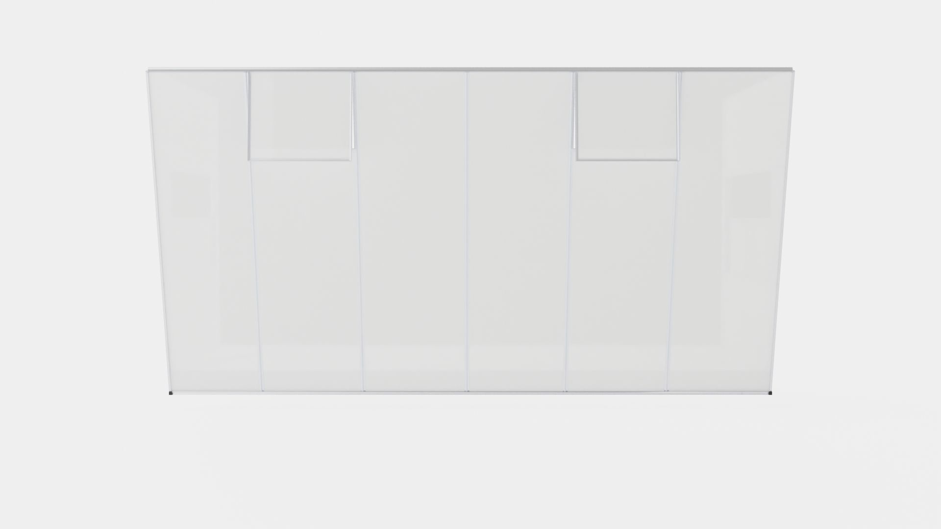 Greenhouse Ida 7800 Glass ALU Low-poly 3D model_5