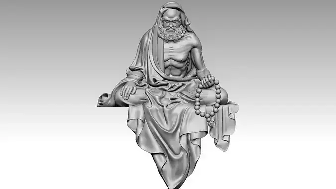Bodhidharma meditates 2