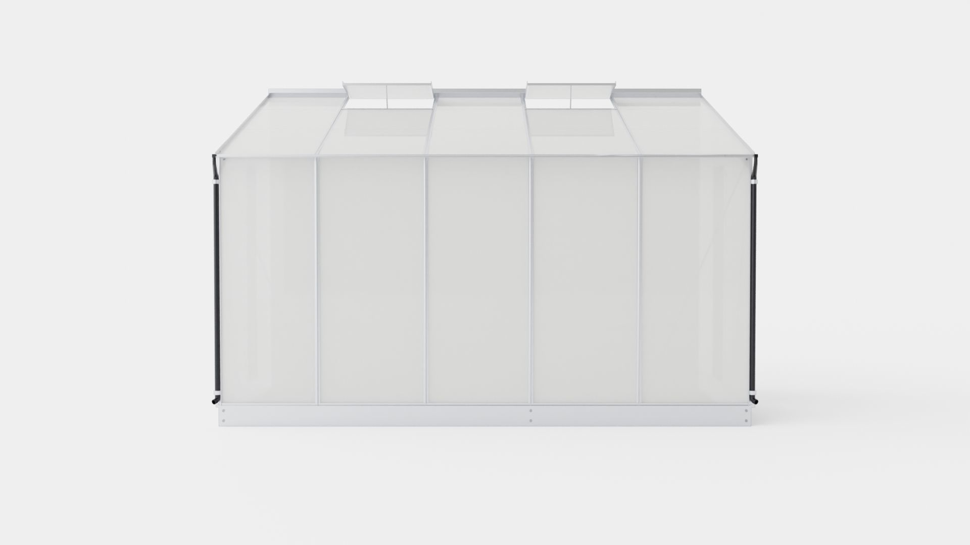 Greenhouse Ida 6500 Glass ALU Low-poly 3D model_1
