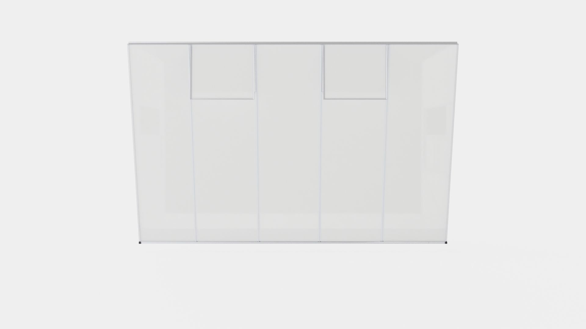 Greenhouse Ida 6500 Glass ALU Low-poly 3D model_5
