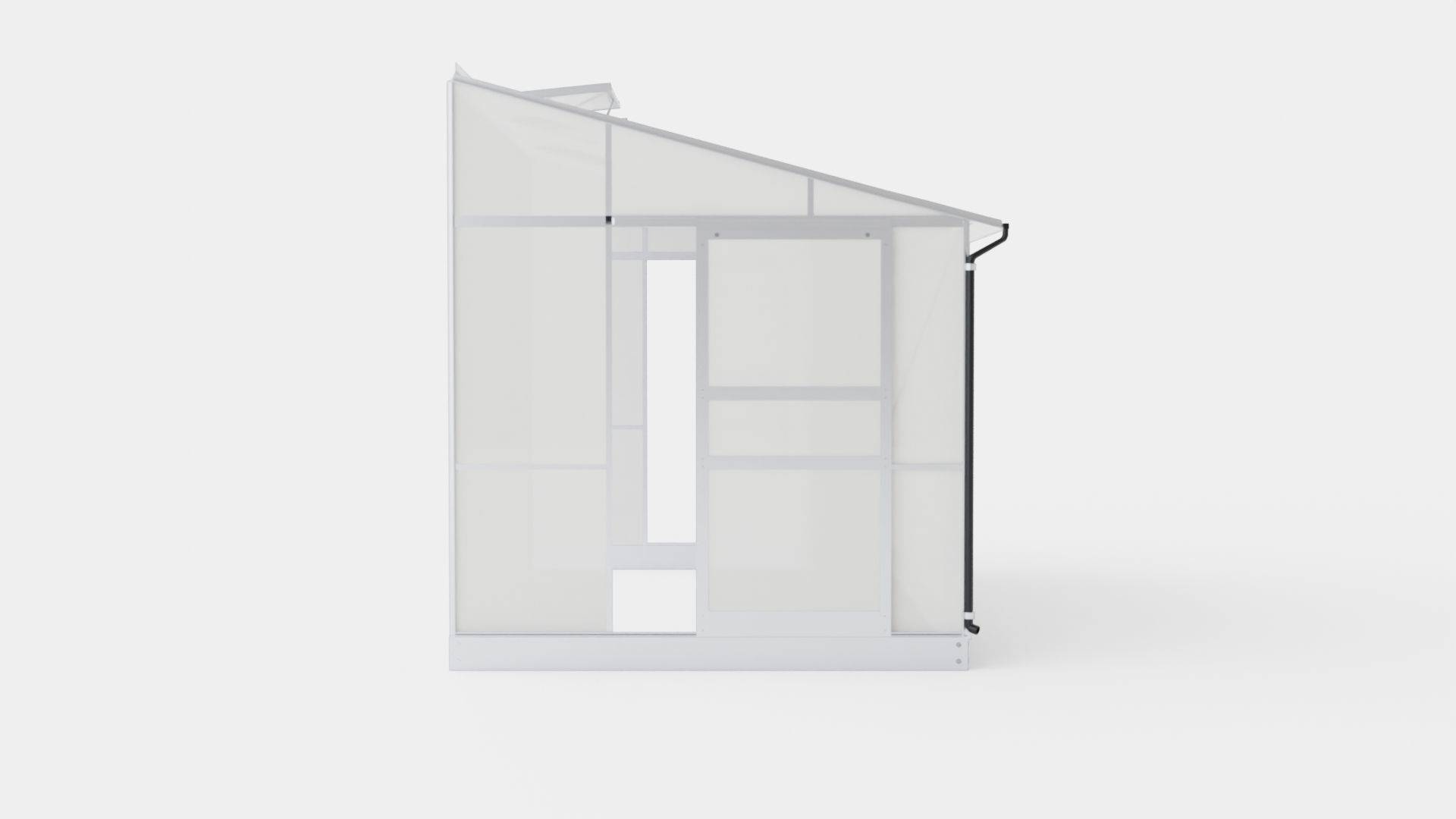 Greenhouse Ida 6500 Glass ALU Low-poly 3D model_2