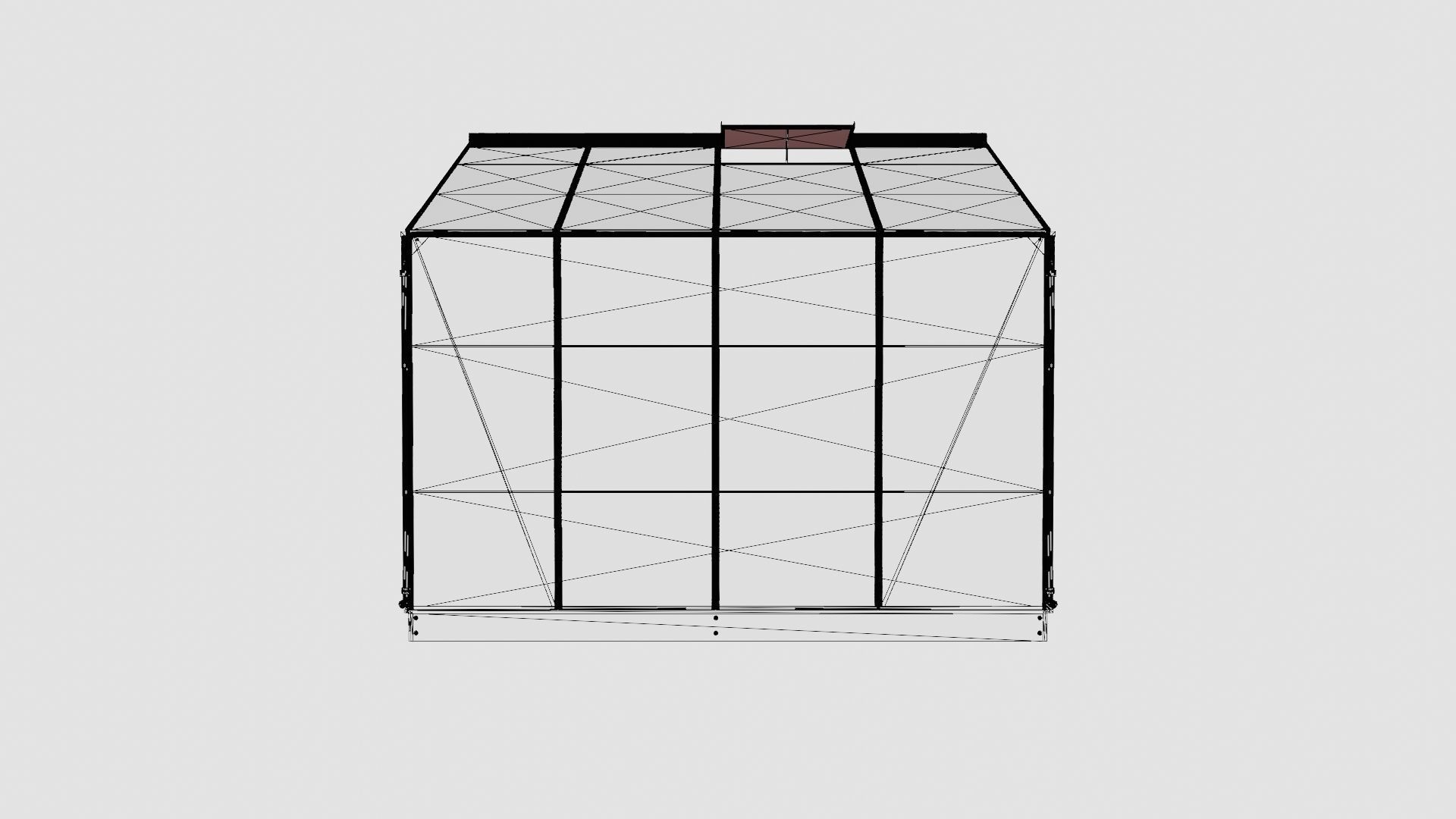 Greenhouse Ida 5200 Poly Black Low-poly 3D model_6