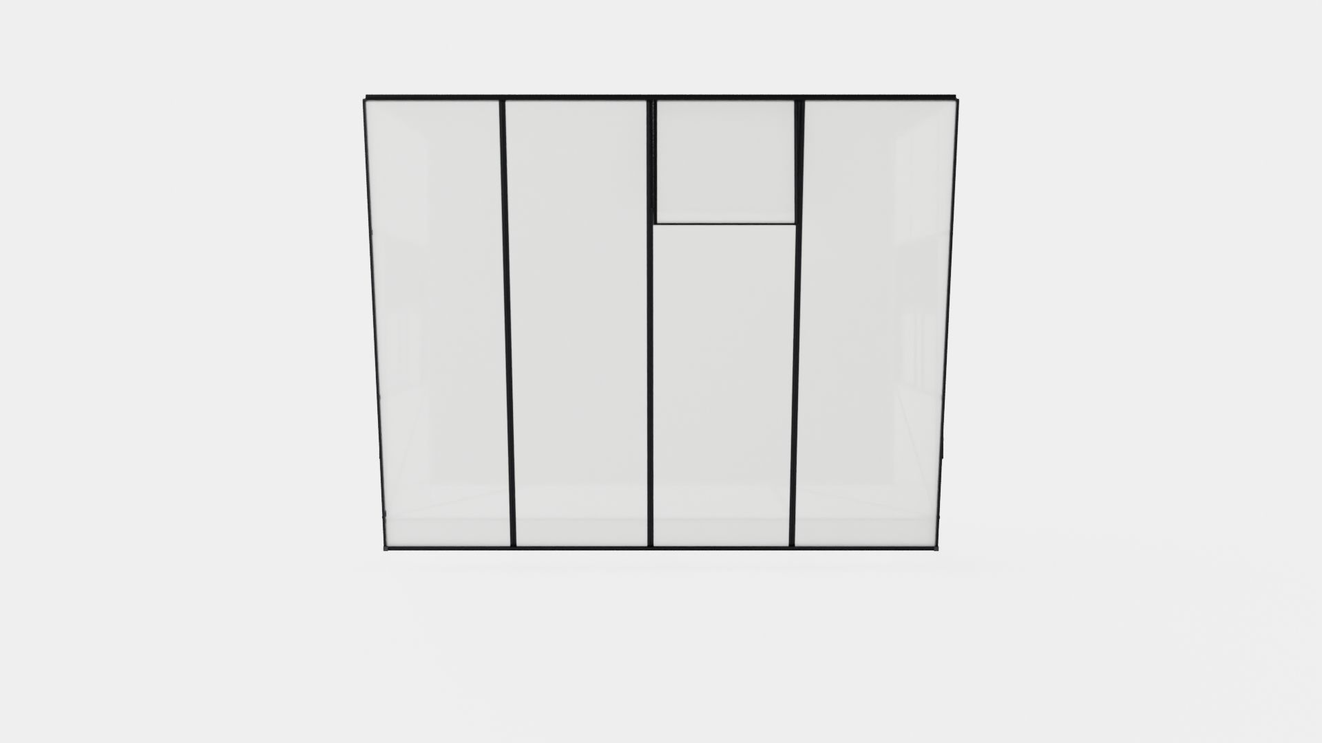 Greenhouse Ida 5200 Poly Black Low-poly 3D model_5