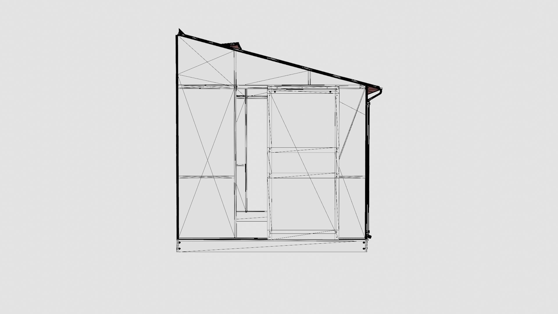 Greenhouse Ida 5200 Poly Black Low-poly 3D model_8