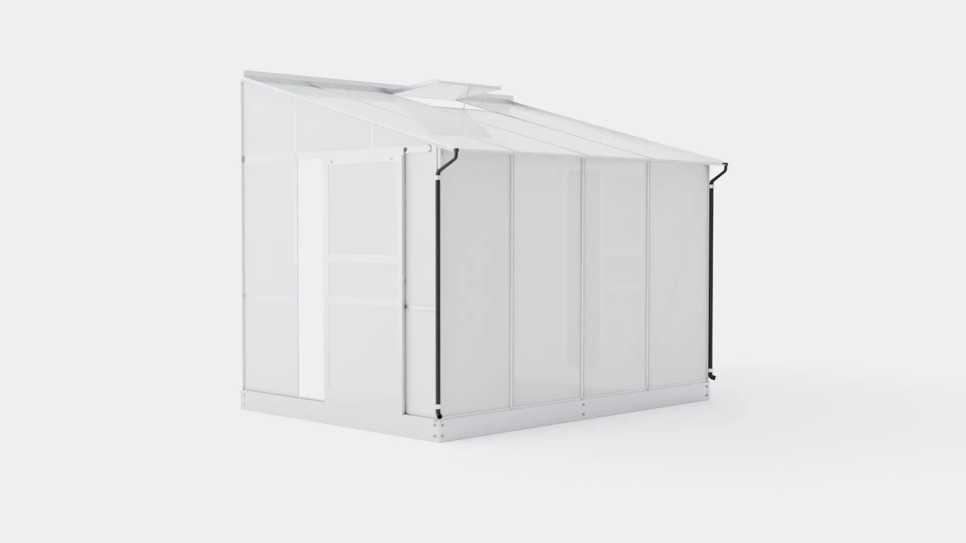 Greenhouse Ida 5200 Glass ALU Low-poly 3D model_0